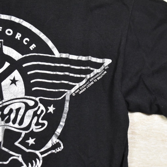 80s Aerosmith T-Shirt Single Stitch Brockum G Tee's Aero Force One 1989 VTG - Picture 6 of 9